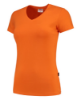 Afbeeldingen van Tricorp dames t-shirt 101008 slim fit   v-hals 101008 orange (oranje) S