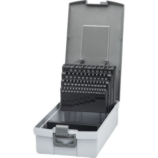 Afbeeldingen van Borencassette leeg 1-5,9x0.1 grijs kunststof neutraal