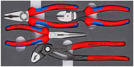 Afbeeldingen van Knipex schuimmodule tangenset           basic 4dlg 00 20 01 V15