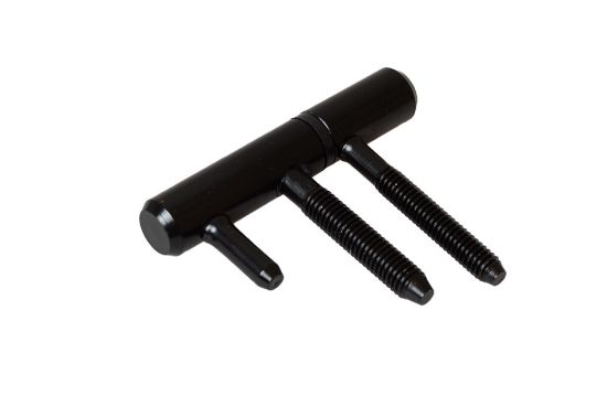 Afbeeldingen van Inboorpaumelle 14mm hout zwart