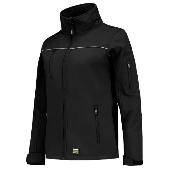 Afbeeldingen van Tricorp softshell luxe dames jas 402009 black (zwart) 2XL