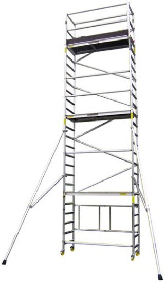 Afbeeldingen van Superpro vouwsteiger platform 76x190     platformhoogte 5.7mtr werkhoogte 7.7mtr