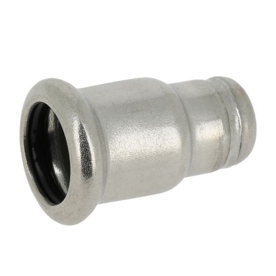 Afbeeldingen van Press rvs-316L kiwa eindkoppeling 54mm