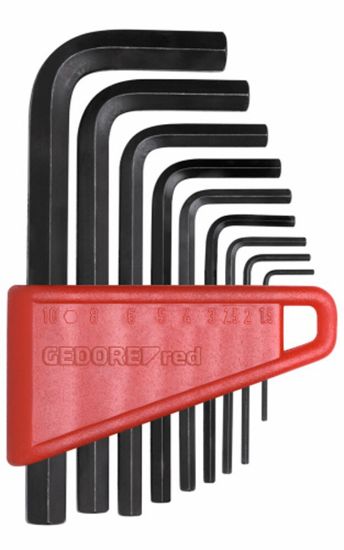 Afbeeldingen van Gedore haakse stifsleutelset  6-kt  1,5-10 mm  9-dlg R36605009
