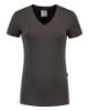 Afbeeldingen van Tricorp dames t-shirt 101008 slim fit   v-hals 101008 darkgrey (grijs) XL