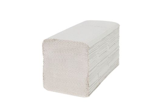 Afbeeldingen van Gevouwen handdoekpapier cellulose       23x25cm 3200-doeken