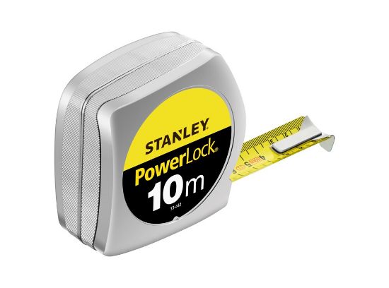 Afbeeldingen van Stanley rolbandmaat 10m powerlock abs   klasse-II 0-33-442