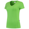 Afbeeldingen van Tricorp dames t-shirt 101008 slim fit   v-hals 101008 lime (groen) 4XL