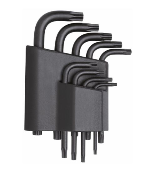 Afbeeldingen van Gedore haakse inbussleutelset TX T10-50  9-dlg R36405009