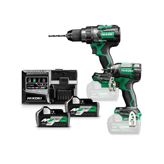 Afbeeldingen van Hikoki 18V combiset KC18DCWAZ          DS18DC/WH18DC 2xMV-A HSC III