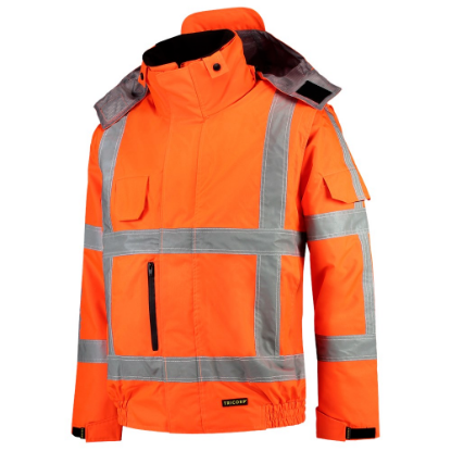 Afbeeldingen van Infra pilotjack fluor orange (oranje high vis) 2XL RWS