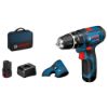 Afbeeldingen van Bosch 12V klop-boorschroefmachine GSB 12V-15 (2x 2.0Ah) in toolbag