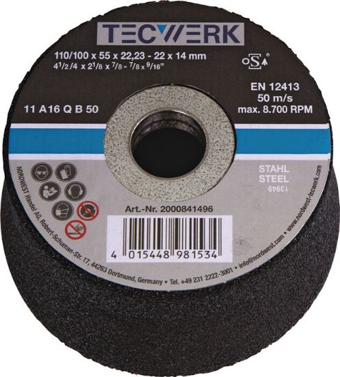 Afbeeldingen van Komsteen 110/100x55x22.23 A16-staal