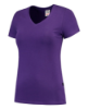Afbeeldingen van Tricorp dames t-shirt 101008 slim fit   v-hals 101008 purple (paars) 2XL