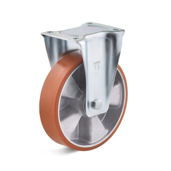 Afbeeldingen van Bokwiel polyurethaan IG 125mm 350kg