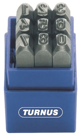 Afbeeldingen van Slagcijfers 10.0mm 12x12x80mm 9-delig