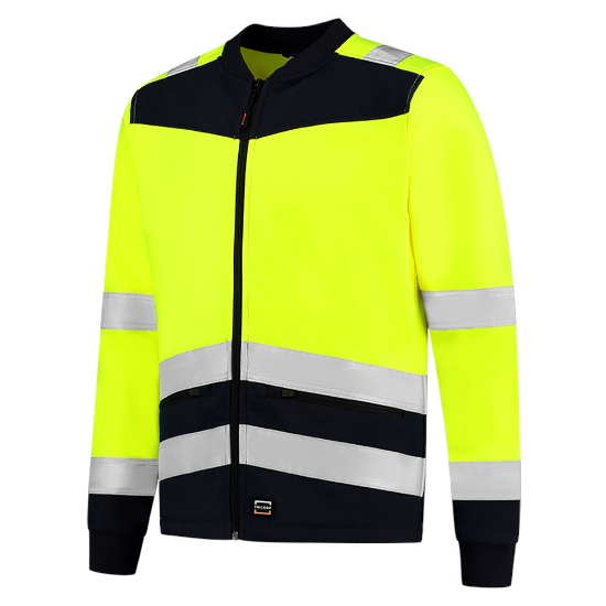Afbeeldingen van Tricorp softshell highvis bicolor 403021    yellow/ink (geel high vis/blauw) 2XL