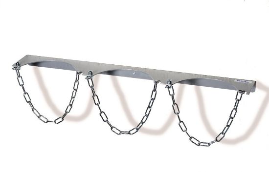 Afbeeldingen van Wandhouder t.b.v. 3 gasflessen 140mm