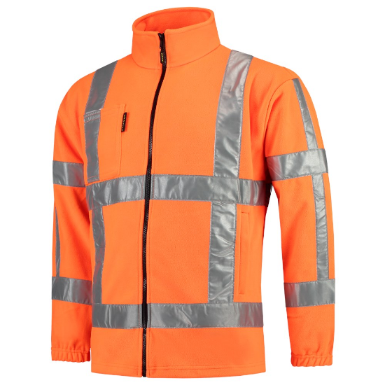Afbeeldingen van Infra Fleecejack windstopper fluor orange (oranje high vis) 7XL RWS