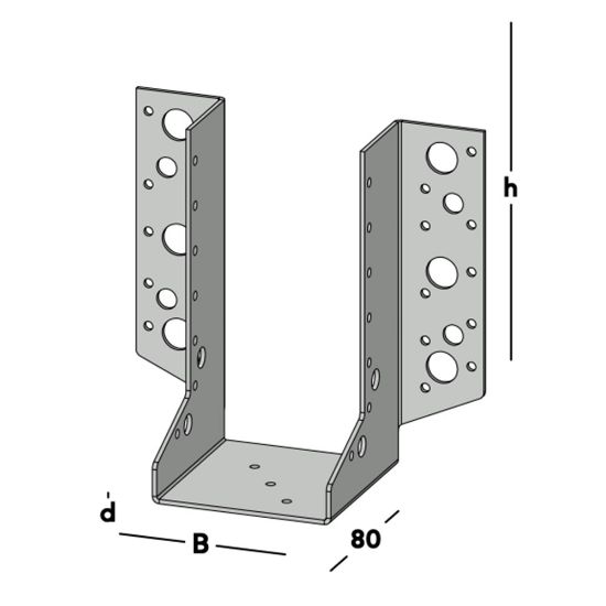 Afbeeldingen van Raveeldrager zwaar 75x175mm ev ve20