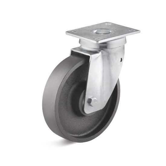 Afbeeldingen van Zwenkwiel zwaarlast-staal 125mm         400kg
