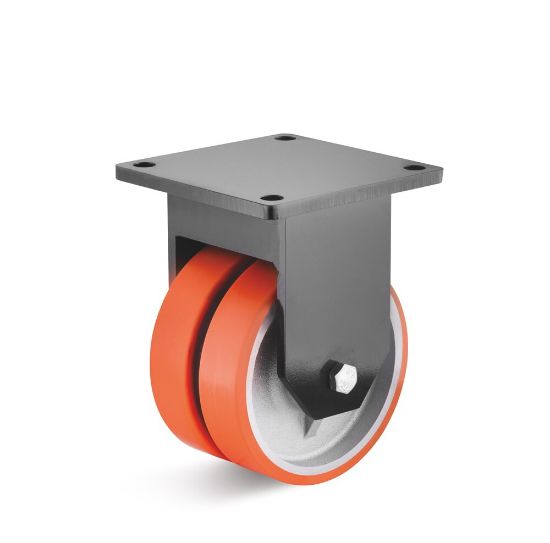 Afbeeldingen van Bok-zwaarlastrol 125x35 polyurethane    500kg