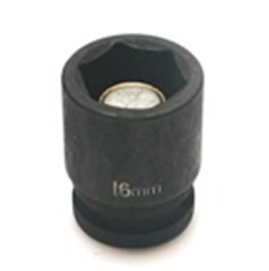 Afbeeldingen van Impact krachtdopsleutel 3/8 16mm        zeskant 30mm magnetisch