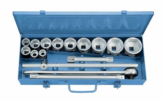 Afbeeldingen van Gedore dopsleutelset 3/4 16dlg 6-kant   22-60mm 32 Fmz