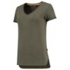 Afbeeldingen van Tricorp premium dames V-hals t-shirt 104006 army (groen) XS