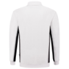 Afbeeldingen van Tricorp polosweater bicolor borstzak 302001 white/darkgrey (wit/grijs) 6XL