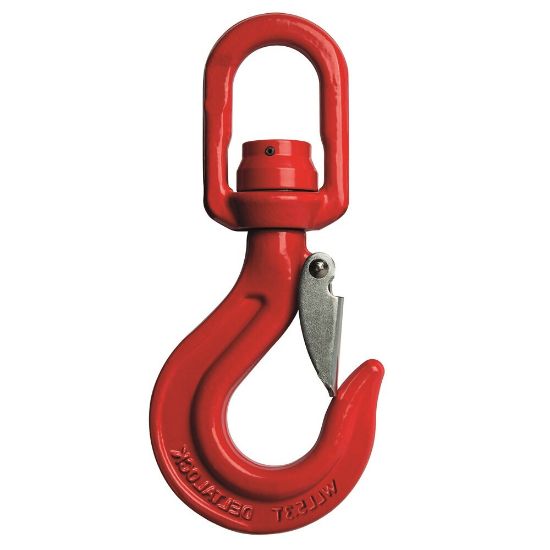 Afbeeldingen van Deltalock wartelooghaak + klep          draaibaar Grade80 8T