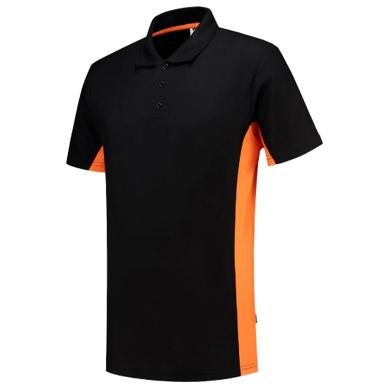 Afbeeldingen van Tricorp poloshirt bicolor  202004       black/orange (zwart/oranje) XL