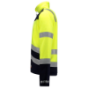Afbeeldingen van Tricorp fleecejack multinorm bicolor 403013 yellow/ink (geel high vis/blauw) XL