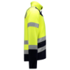 Afbeeldingen van Tricorp fleecejack multinorm bicolor 403013 yellow/ink (geel high vis/blauw) XL