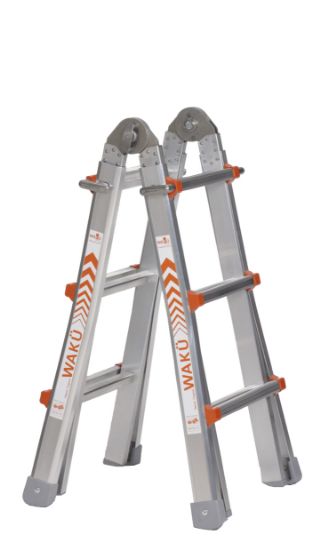 Afbeeldingen van Waku telescoopladder 4x5 2,4m/5,3m
