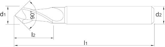 Afbeeldingen van Phantom vhm multi frees 90° - 0.5mm tialn