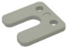 Afbeeldingen van Drukplaat met sleuf 7x70x70mm grijs     ve192