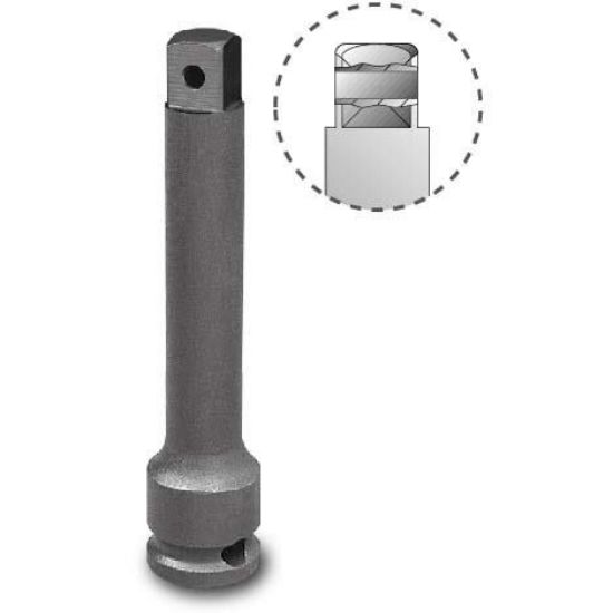 Afbeeldingen van Impact krachtdop verlengstuk 1/4 150mm