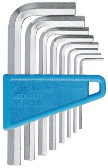 Afbeeldingen van Gedore inbussleutelset 8dlg 2-10mm ph   4288