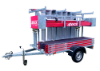 Afbeeldingen van 4tecx rolsteiger Fast-click 10.2/8.2m   werk/platform 1.35mx2.5m + aanhangwagen
