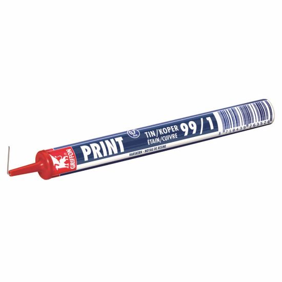 Afbeeldingen van Griffon draadsoldeer 0.7mm 4m harskern  print