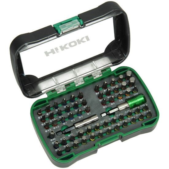 Afbeeldingen van Hikoki schroefbitset 60-dlg