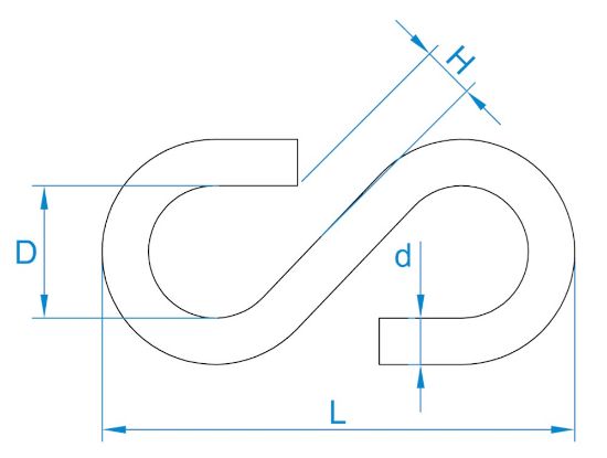 Afbeeldingen van S-haak 4.4mm lengte 40 ev