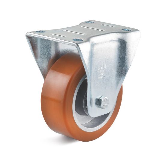 Afbeeldingen van Bokwiel polyurethaan IG 160mm 500kg