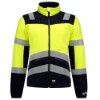 Afbeeldingen van Tricorp fleecejack multinorm bicolor 403013 yellow/ink (geel high vis/blauw) XL