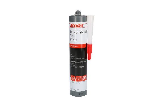 Afbeeldingen van 4tecx constructielijm tix transparant   polyurethaan KT-90 D4 310ml