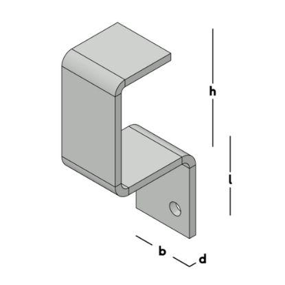 Afbeeldingen van Deurbalkhaak dicht ev
