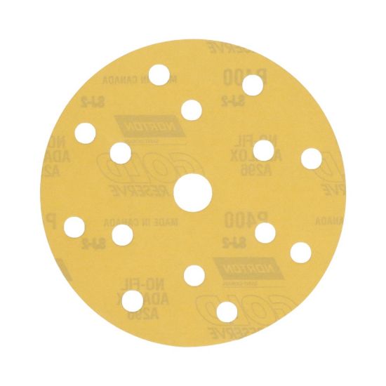 Afbeeldingen van Norton schuurschijf 150mm A296 Gold K400 14H ve100