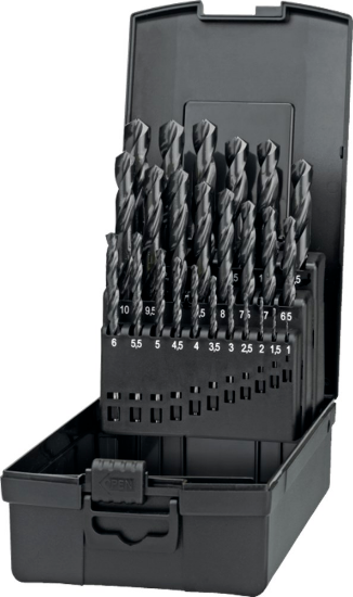 Afbeeldingen van International Tools borenset 1-13x0.5 eco zwart geslepen. 11.426