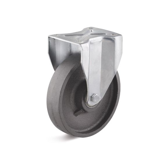 Afbeeldingen van Bokwiel zwaarlast-staal 100mm           300kg